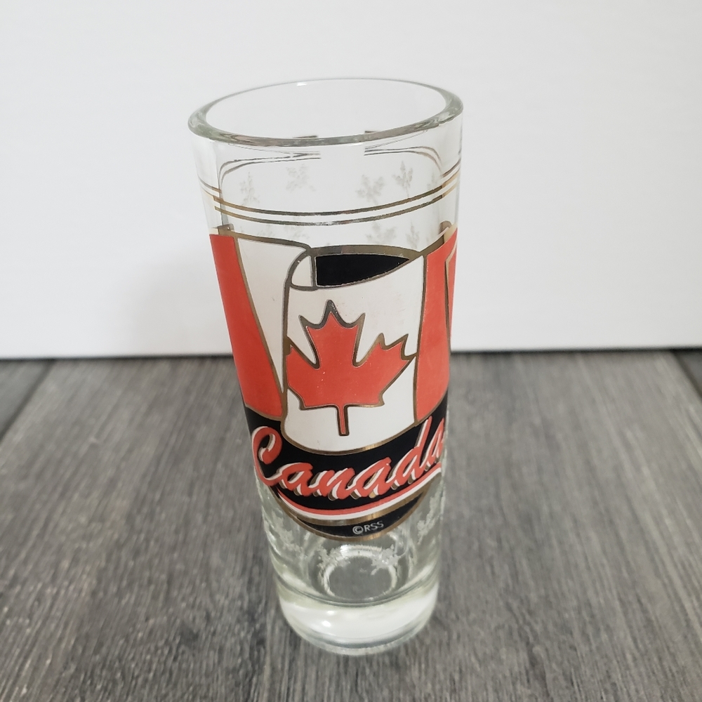 Canada Canadian Leaf Shot Glass Used
